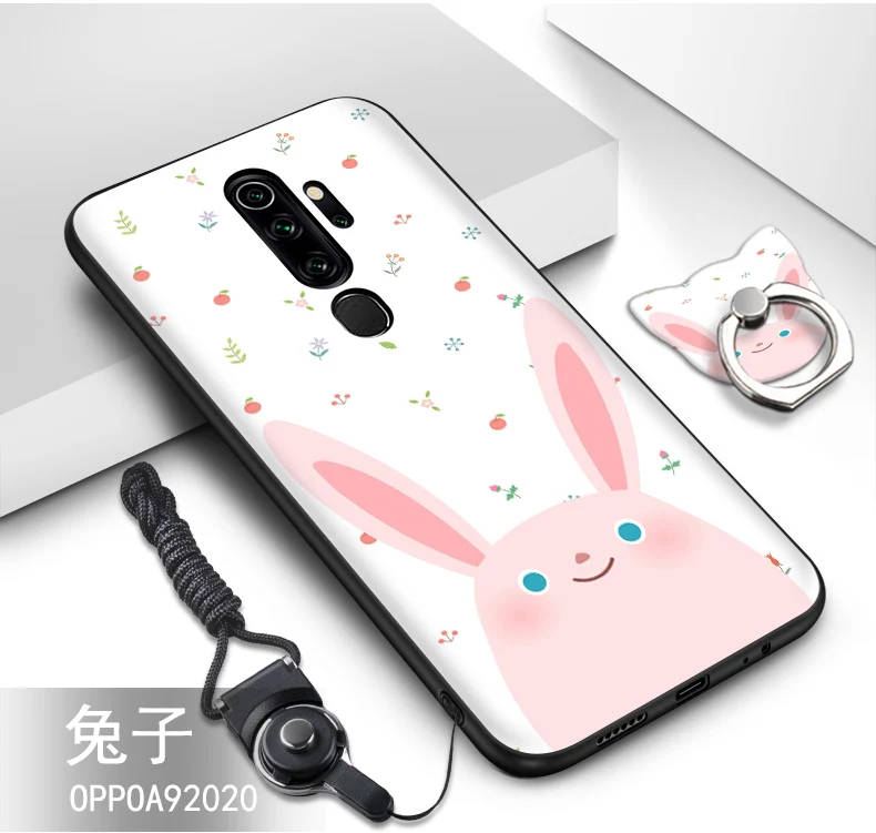 Для oppo A9 чехол Топ продаж ТПУ силиконовый чехол+ ремешок с милым рисунком кольцо задняя крышка чехол для oppo A9 крышка