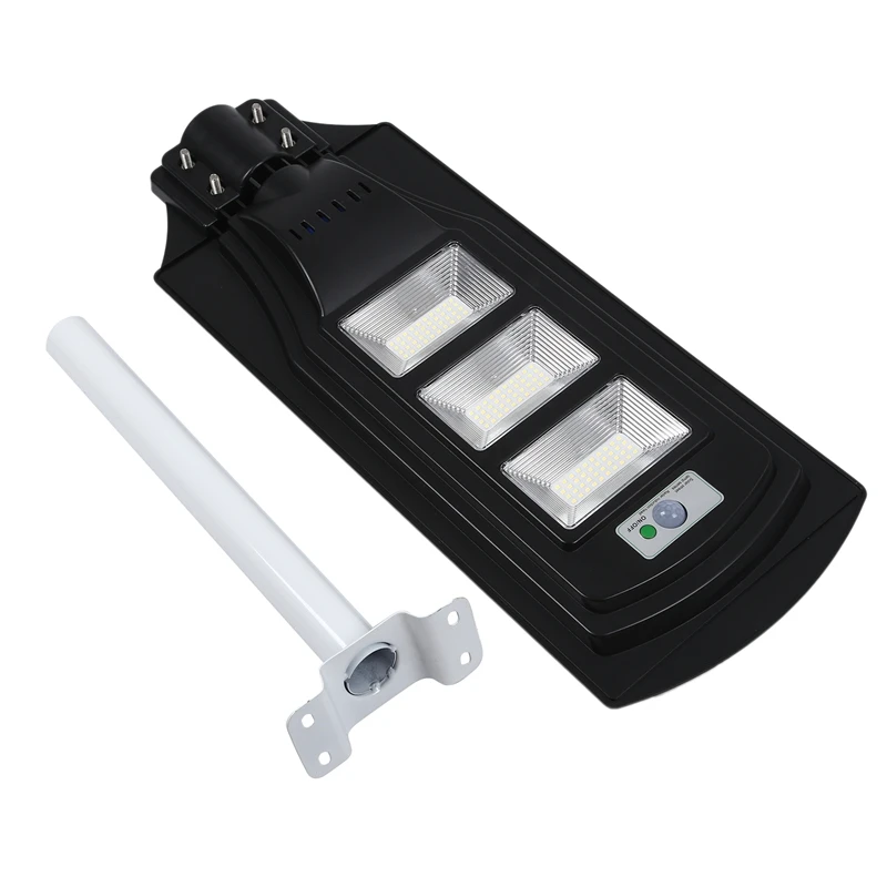 

60W Solar Street Light Radars PIR Motion Sensor Light with Arm Waterproof Wall Path Lamp for Park Garden Courtyard