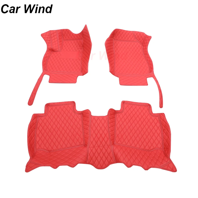 Customized Leather Auto All Weather Lexury Car Mats Floor Carpets Rugs Set For Peugeot 207 2009 Interior Details accessories | Автомобили