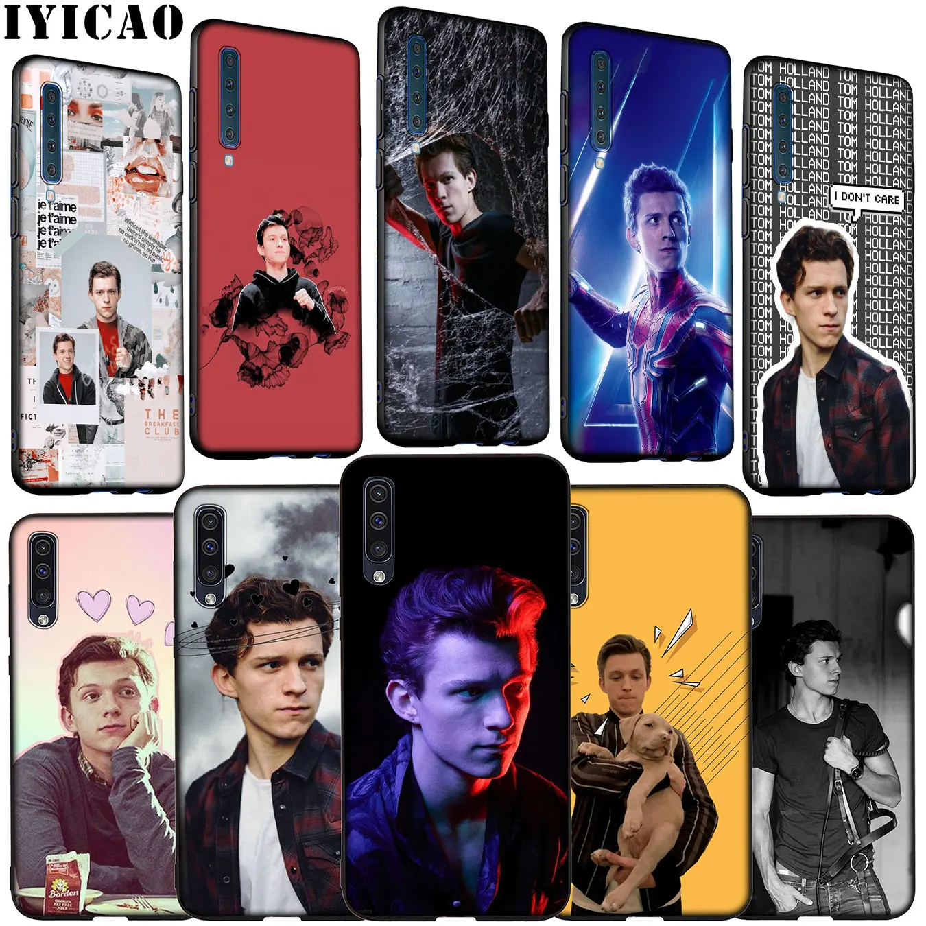 

IYICAO Tom Holland Soft Silicone Case for Samsung Galaxy A70 A60 A50 A40 A30 A20 A10 M10 M20 M30 M40 Cover