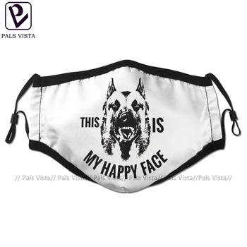 

Malinois Mouth Face Mask Belgian Shepherd Malinois Facial Mask Cool Kawai with 2 Filters for Adult