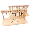 Montessori Teaching Math Toys Digitals Numbers 1-20 Hanger And Color Beads Stairs for Ten Board Preschool School Training Toys 3