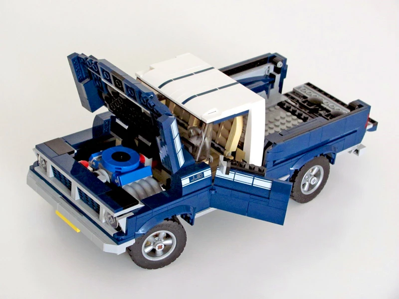 MOC 30410 Ford Mustang Pickup Truck Compatible with LEGO 10265