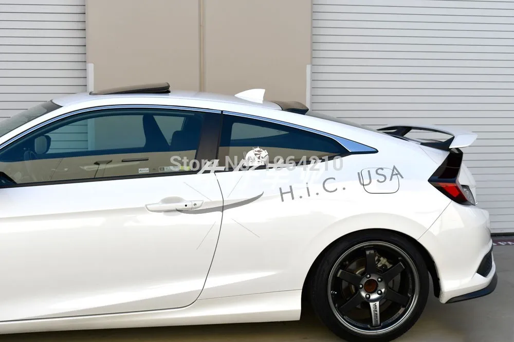 Автомобильный Стайлинг для Honda Civic 2008- абс пластиковый материал задний спойлер на крыше солнцезащитный козырек спойлер крыло