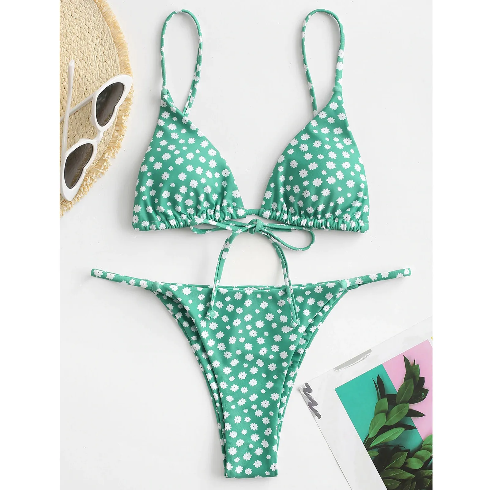 Women Bikini Sets Women Bandeau Bandage Bikini Set