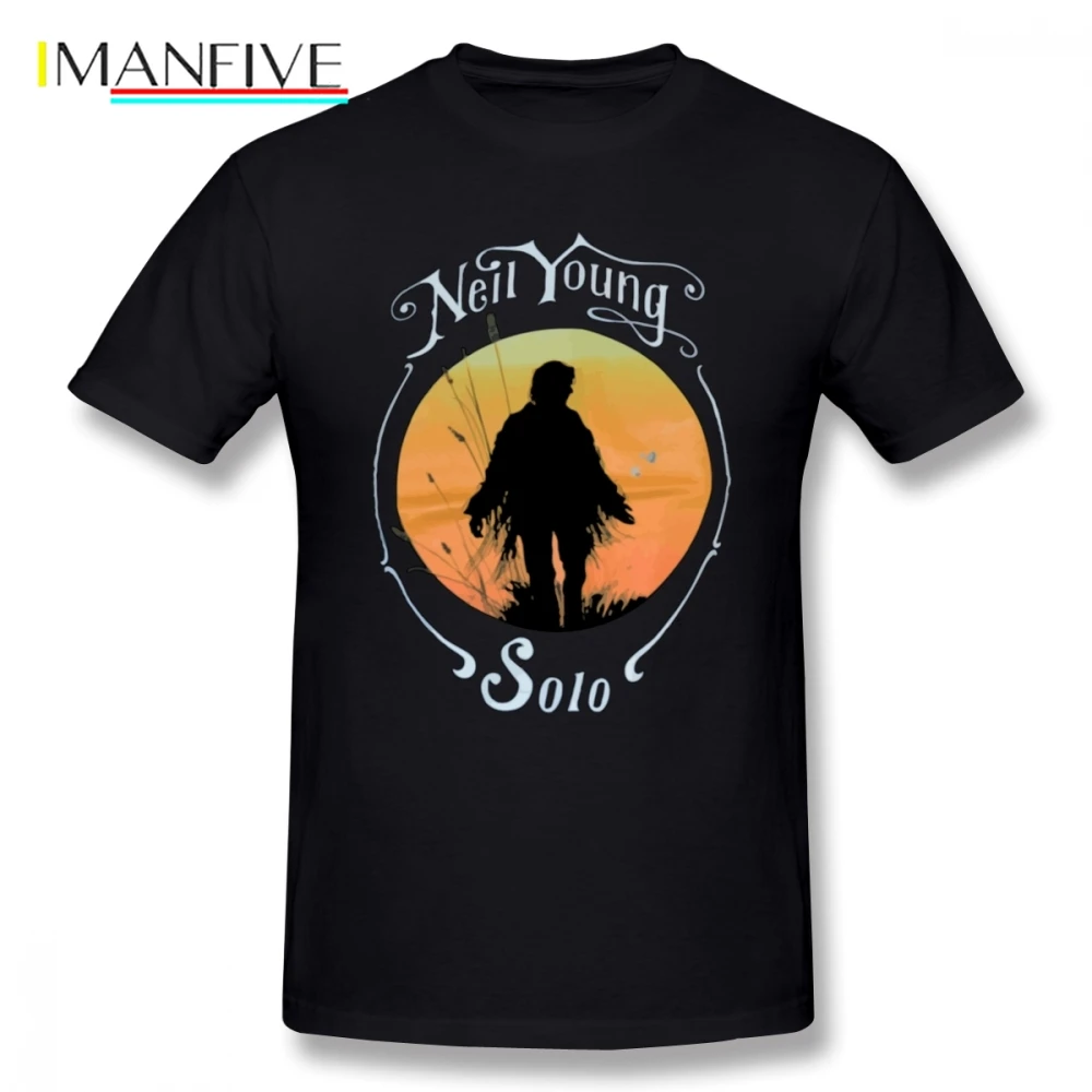 Neil Young Pop T Shirt Kpop T-shirts Cotton Crewneck Oversize Short Sleeve Custom T Shirts