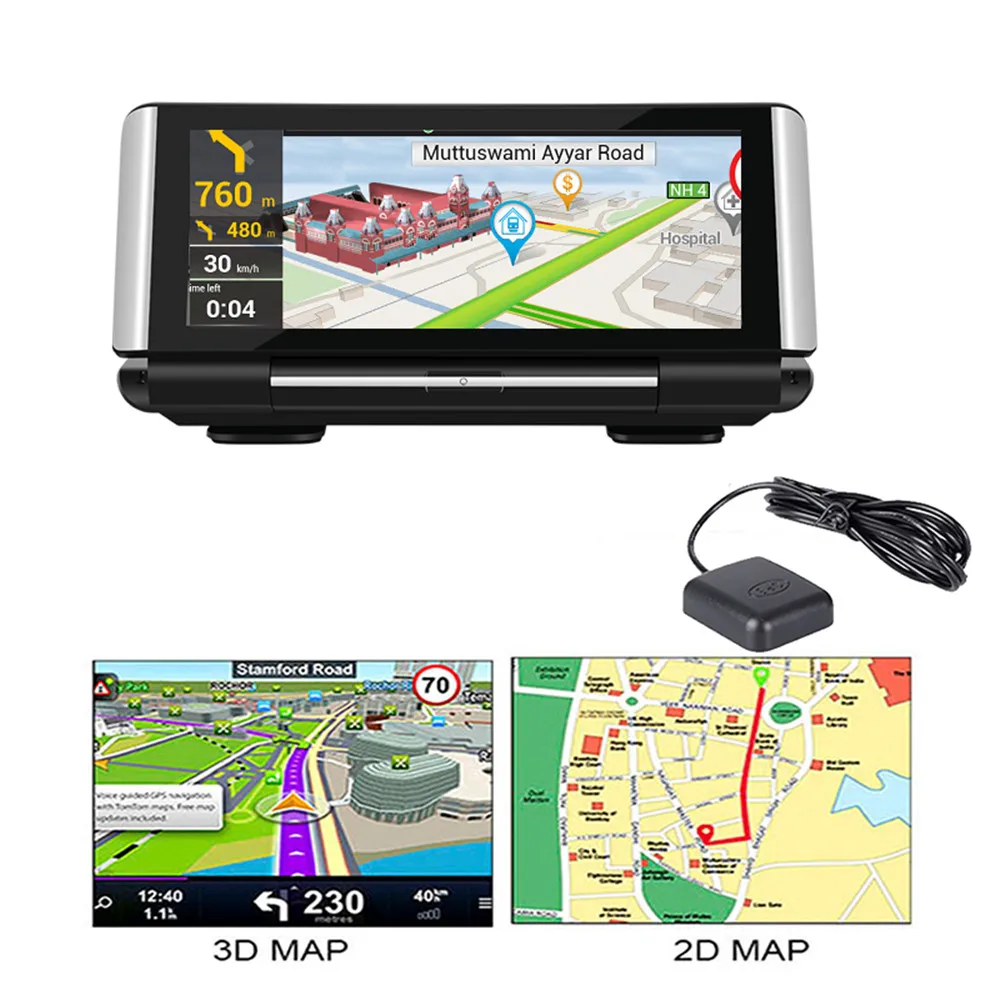 Видеорегистратор автомобильный 7 дюймов 4G Android 8 1 GPS 2 Гб ОЗУ FHD