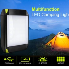 15 Вт походный фонарь, светильник с USB портом, 6000 мА/ч, Мобильный Внешний аккумулятор, походный тент, светильник, для улицы, портативный, IPX5, водонепроницаемый, подвесной светильник