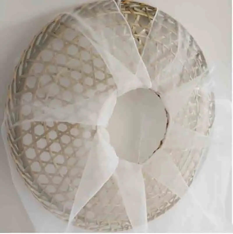 Chinese Ancient Vintage Cap Women Hanfu Hat With Long Veil Douli Hat Cosplay Prop Hanfu Bucket Hats White Red Black For Women