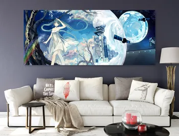 

[Self-Adhesive] 3D Hatsune Miku 565 Japan Anime Wall Stickers Mural Decal Wall Murals AJ WALLPAPER Belly