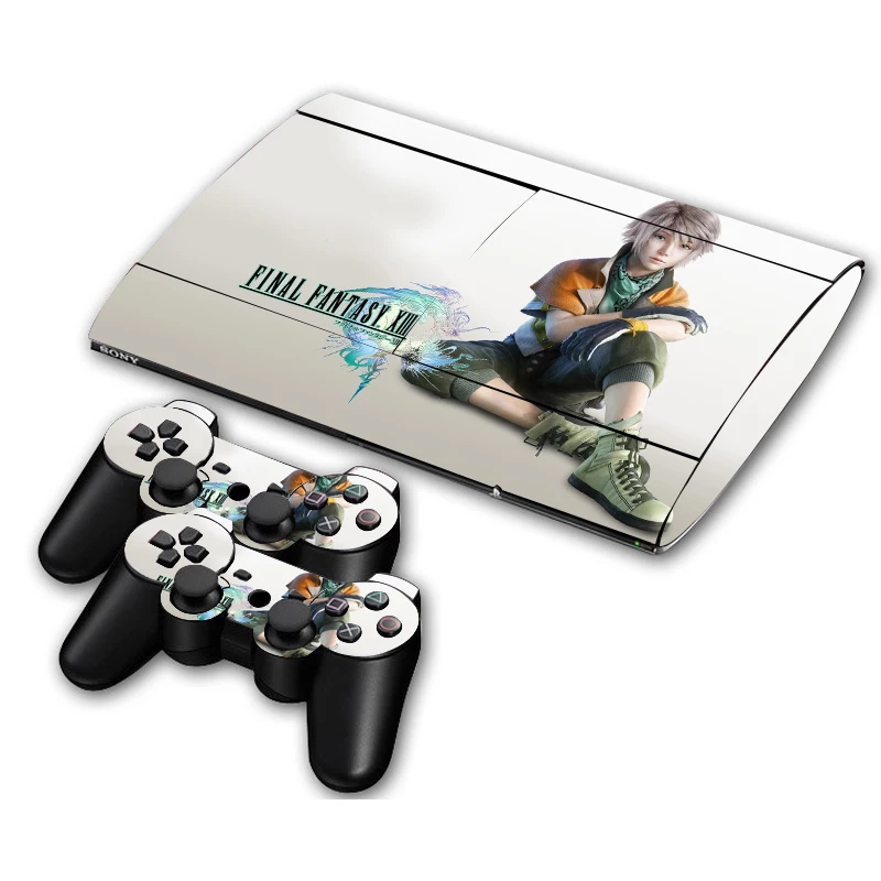 Наклейка для PS3 Slim Playstation 3 игровая консоль Skin Slim+ 2 шт скины для PS3 Slim контроллеры аксессуары