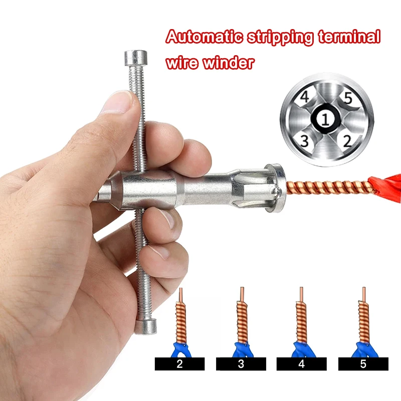 Wire Twisting Tools Electrical Wire Stripper And Twister Wire Coupler Cable  Connector Steel for Power Drill Stripping Wire Cable - AliExpress