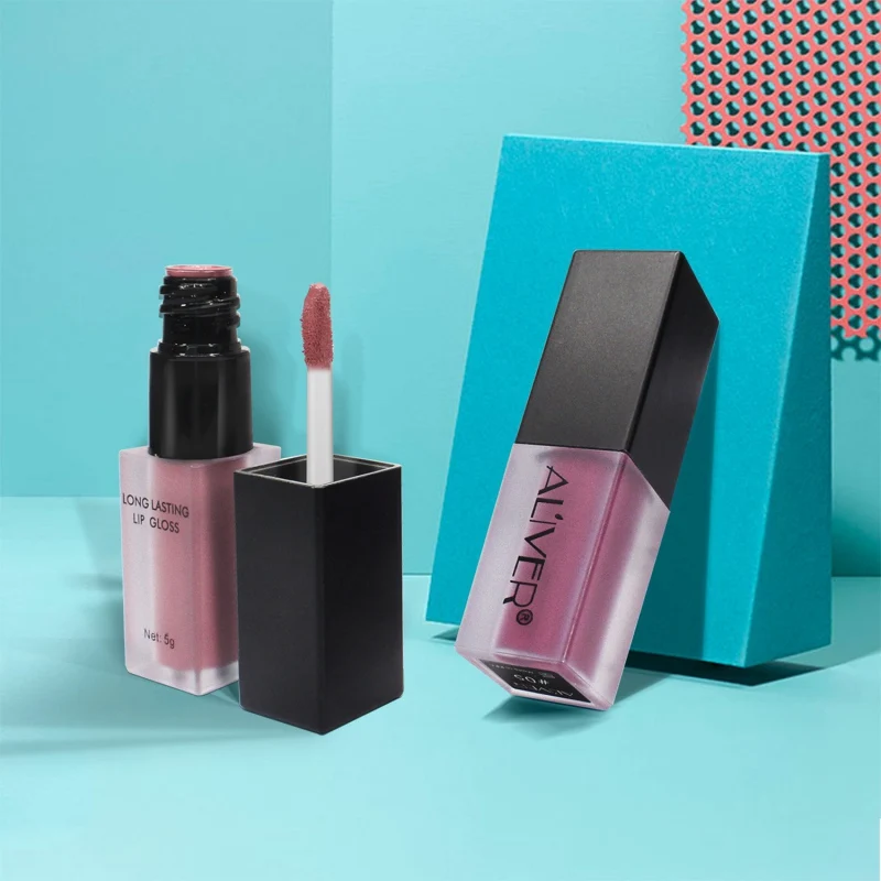 Матовый жидкий блеск для губ Matte Lipsick Log Lastig Водонепроницаемый косметический макияж сохраняет 24 часа блеск для губ увлажняющий крем. w