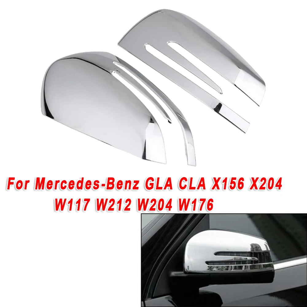 Хромированная крышка зеркала заднего вида для Mercedes-Benz GLA X204 W117 W212 W204
