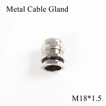 1piece/lot M18 Metal Cable Gland IP68 Waterproof Nickel Brass Connector Glands For 5-10mm Electric Wire M18*1.5 Copper Joint