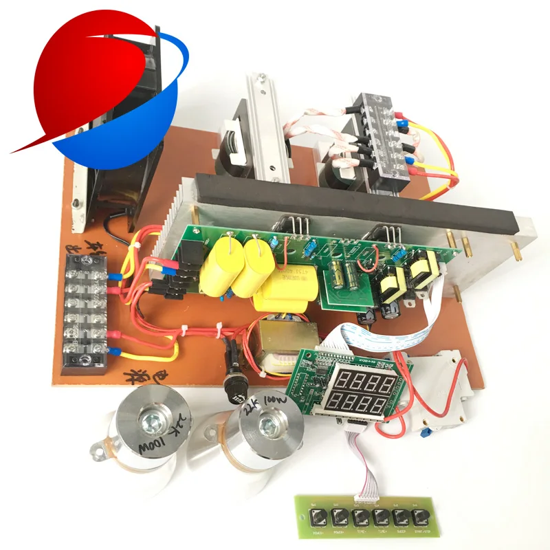 US $580.00 UCE Product 28khz 2400W Economy Type Sweep Frequency Ultrasonic Signal Generator PCB With 24PCS 100W Transducer
