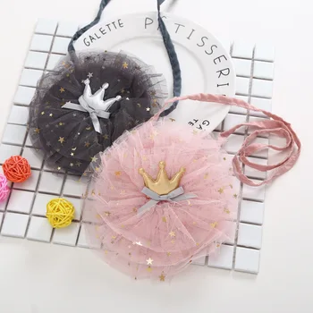 

Sweet Baby Style Girls Princess Cross Body Small Circular Shoulder Bags Cute Lovely Design Sequins Messenger Bags Satchel Bags
