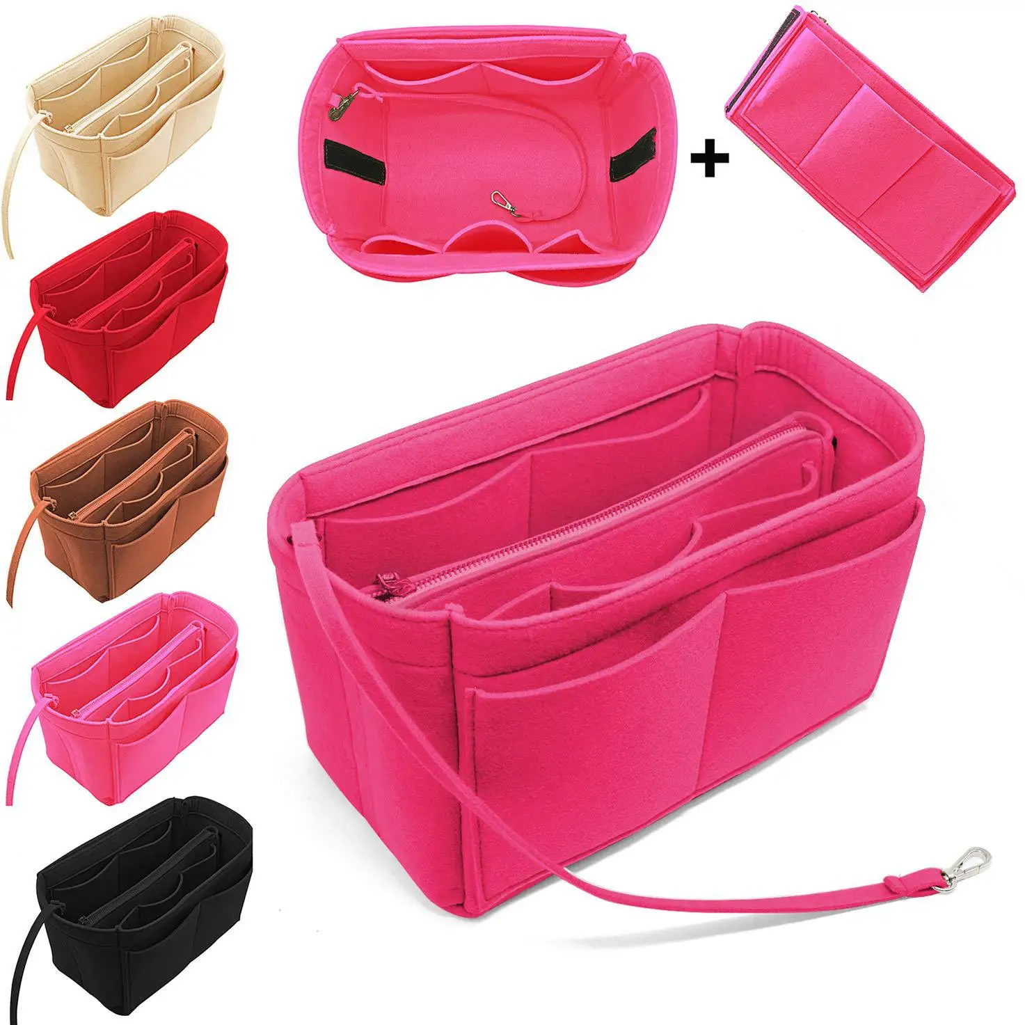 

Hot Selling Medium Felt Bag Fashion Creative Multi-functional Felt Makeup Storage Bag