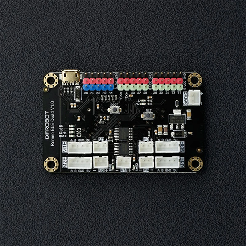 AiSpark Romeo BLE Quad-A STM32 контроллер робота с Quad DC драйвер двигателя/кодировщик/BLE