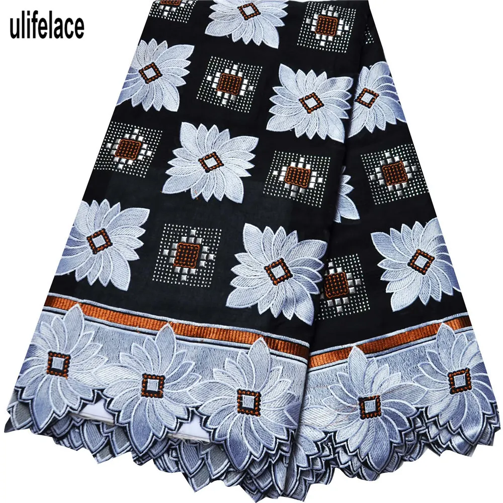 100% хлопок швейцарская кружевная ткань Высококачественная вышивка 2020 вуаль