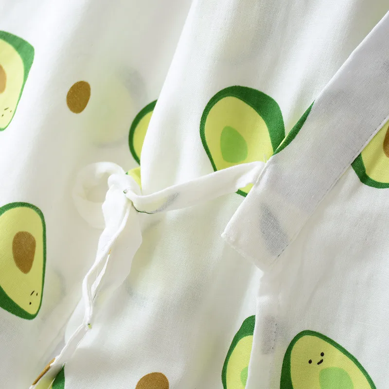 bathrobe women Cotton kimono gown women robe kimono bathrobe pajamas nightgown with nightdress