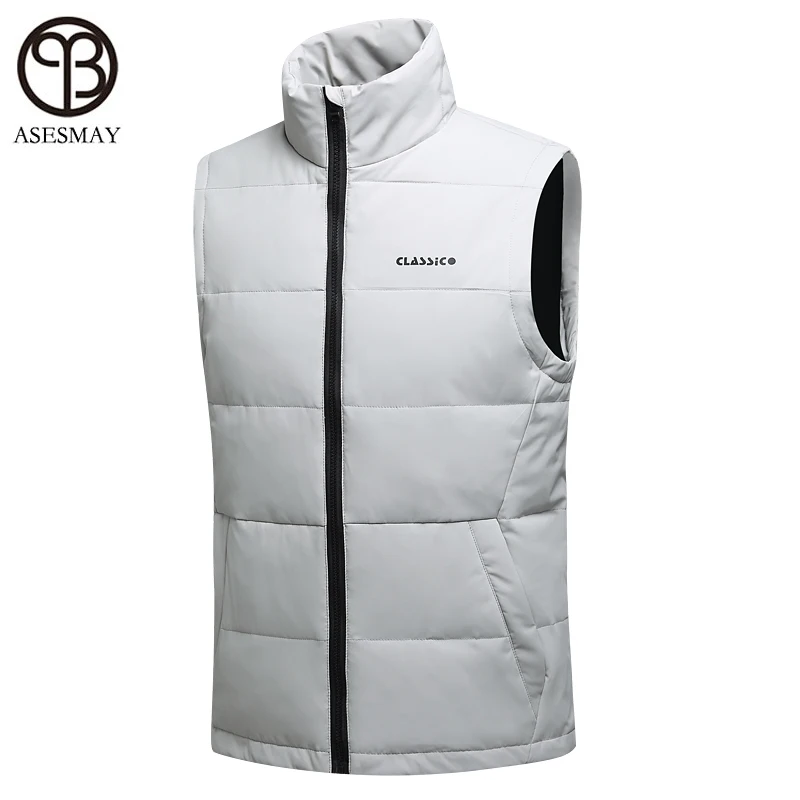 

Жилет мужской на белом утином пуху, куртка без рукавов, ультралегкий Приталенный жилет, ветрозащитная теплая безрукавка, зима