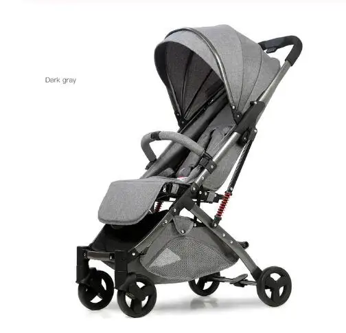 Yoya 5,8 Кг ультра-светильник для детской коляски, переносная коляска с зонтиком, детская коляска для сидения, лежа, коляска Luruxy для новорожденных, детская коляска для путешествий - Цвет: grey 3