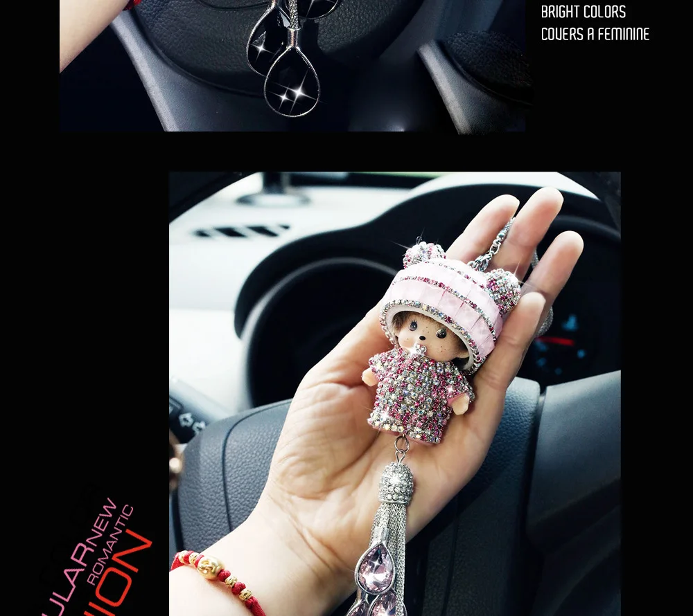 Ручная stitchedCar интерьера подвеска брелок для автомобиля для Honda CR-Z CRZ 2011 2012 2013