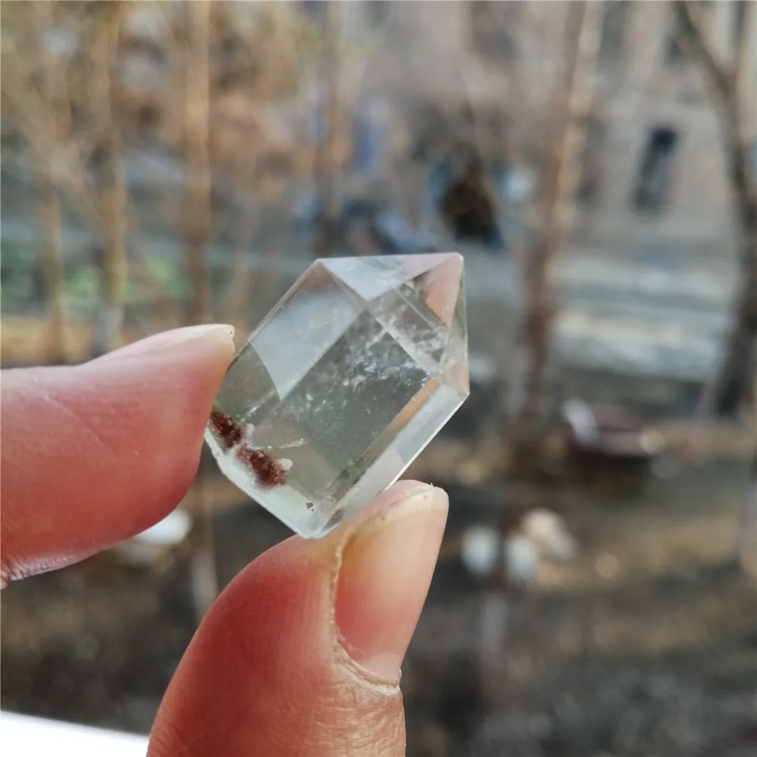 Женская башня призрак кварцевый камень остров точечный Декор кристаллы на