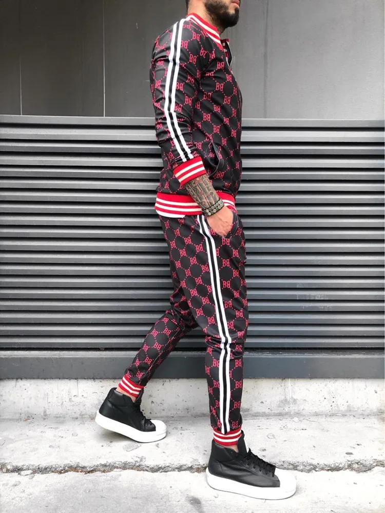 2020 New Mens Sets 2 Piece New Men' s Fashion Jacket and Sport joggers Pants Set Tracksuit Men Casual Sports Suit M-XXL 2020 New Mens Sets 2 Piece New Men' s Fashion Jacket and Sport joggers Pants Set Tracksuit Men Casual Sports Suit M-XXL