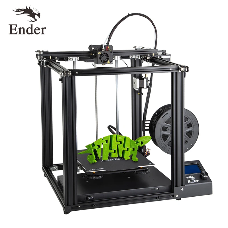 Pаспродажа Высокая точность 3D принтер Ender 5 большой размер Cmagnetic сборка пластины, выключение питания, легко biuld Creality 3D нити + горячая кровать + SD