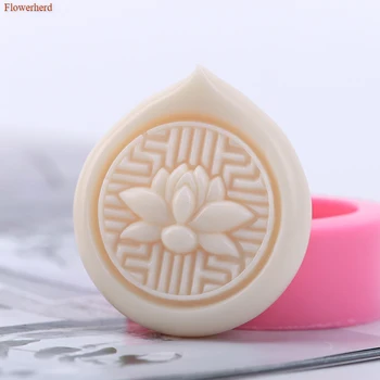 

Creative Soap Making Tools DIY Handmade Soap Mold Round Lemon Lotus Silicone Mould Easy Release Solid Silicone Mould Cake Mold