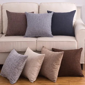 

Popular For Car Solid Sofa Cushion Cover Chair Decoration Cushion Cover Seat 1PC Throw Pillow Case
