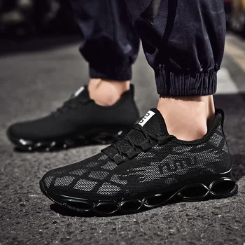 

2020 New Casual Shoes Men Lace-up Low Men s Breathable Rubber Wear-Resistant Casual Running Shoes Mesh