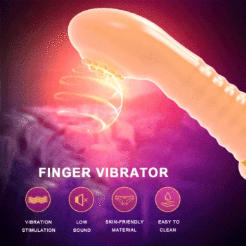 Finger Vibrator G-spot Clitoris Stimulate Orgasm Massage Female Masturbator Lesbian Erotic Finger Sleeve Sex Toys For Women 3