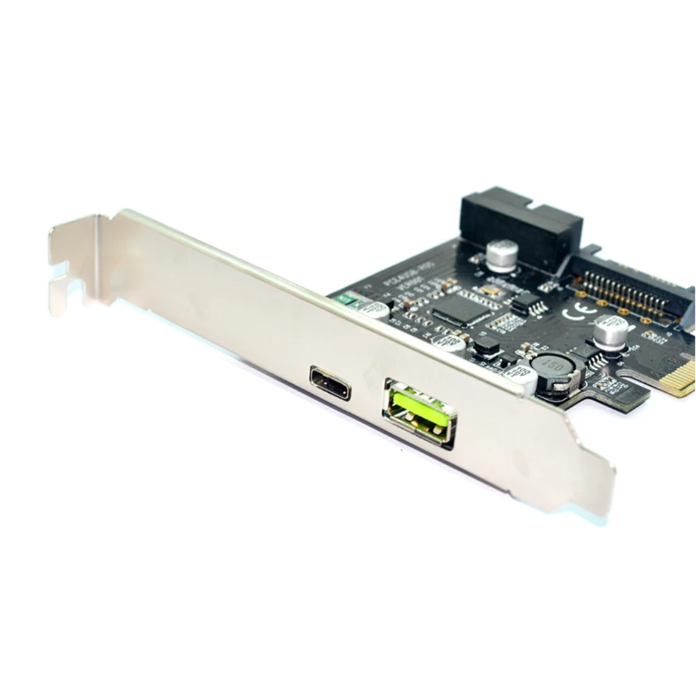 Мини-карта расширения компьютера SATA легко наносить адаптер типа C PCI-E к USB3.1 19PIN 5 Гбит/с добавить на аксессуары быстрая зарядка
