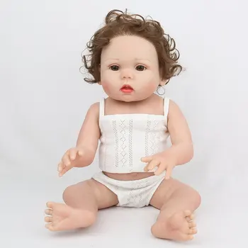

New Five Types 16'' Reborn Doll Full Silicone Body Lifelike Newborn Babies Doll For Boys Girls Birthday Gift toys Bedtime Play