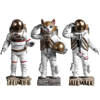 

Bedroom Resin Outer Space Home Decor Sculpture Astronaut Statues Figurine Ornament Birthday Gift Desktop Accessories Mini Crafts