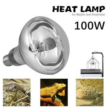 

E27 Pet Heating Lamp for Pet Reptiles and Amphibians Pet Lamp with Transparent Surface Simulate Sunlight 80W 100W Dropshipping