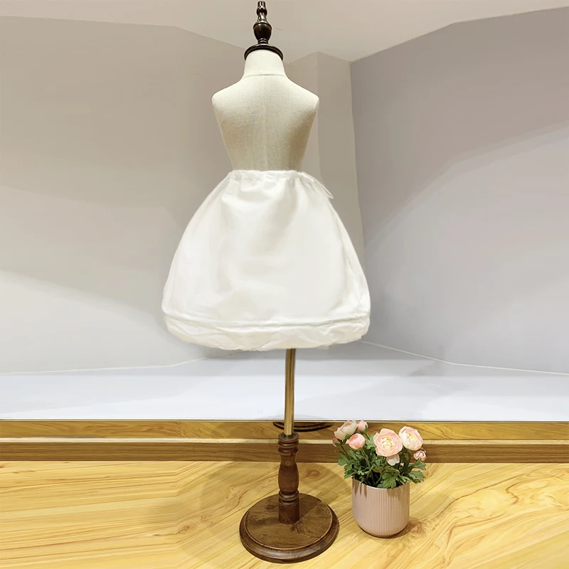 Summer Girl Petticoat Dress Kids Dresses For Girls Clothes Children Clothing White Fluffy Long Costumes Inside