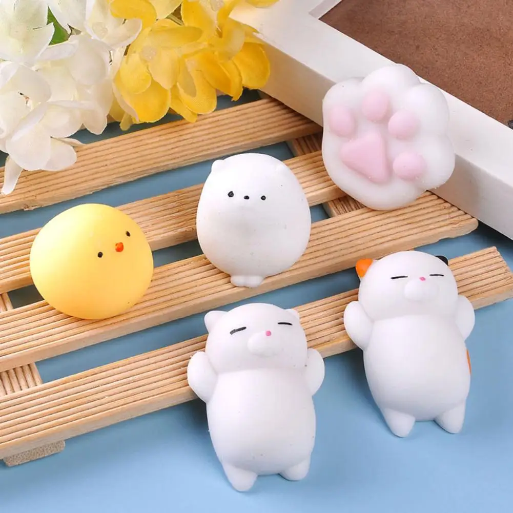 Cute Soft Rabbit Pig Cat Animal Stress Relief Squeeze Toy Decompression Kids Grip Training Gift | Игрушки и хобби