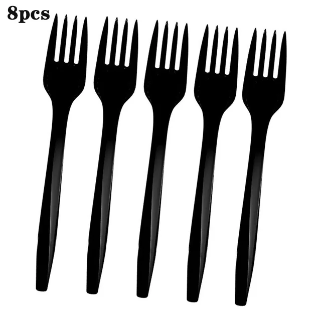 Mickey Mouse Party Baby Disposable Tableware Cup Cake Topper Ballon Boy and Girl Birthday Party Kids Party Supplie Color Decor fork-8pcs