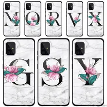 

Cases for Samsung A10/A20E/A30S/A40/A50/A50S/70/A70S/A51/A71 Lite Initials Name Soft Silicone Protective Cover CELL Phone Case