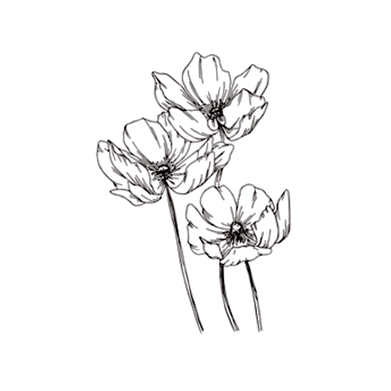 Clear Stamps Flowers Rubber Transparent Stamp Silicone Scrapbooking For Card Making Album Craft Decoration New Stamp