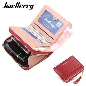 

Baellerry Women's Wallet Lady Purse Korea Cute Wallets Girl Card Holder Short Coin Purse Design Wallet Tassel Mini Clutch Purses