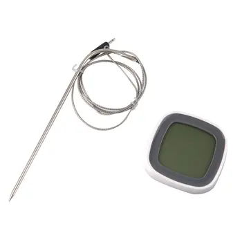 

Potable Touchscreen LCD Digital Display Meat Food Cooking Thermometer Timer With Stainless Steel Probe TS-BN53 Drop shipping