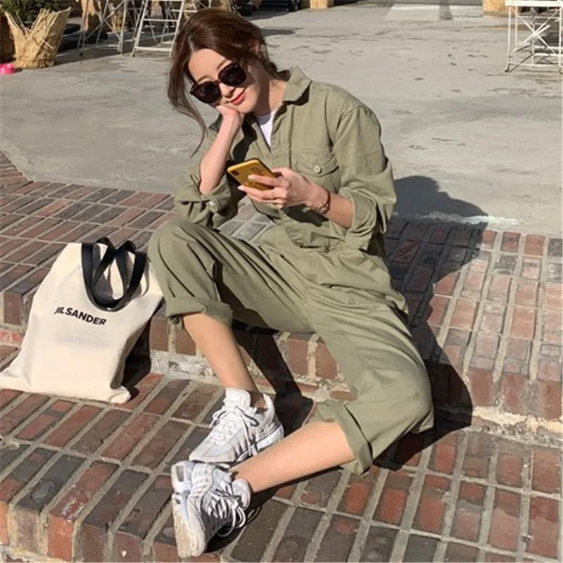 LANMREM LANMREM 2020 new summer fashion women turn-down collar full sleeves single breasted jumpsuit WL92906XL LANMREM LANMREM 2020 new summer fashion women turn-down collar full sleeves single breasted jumpsuit WL92906XL