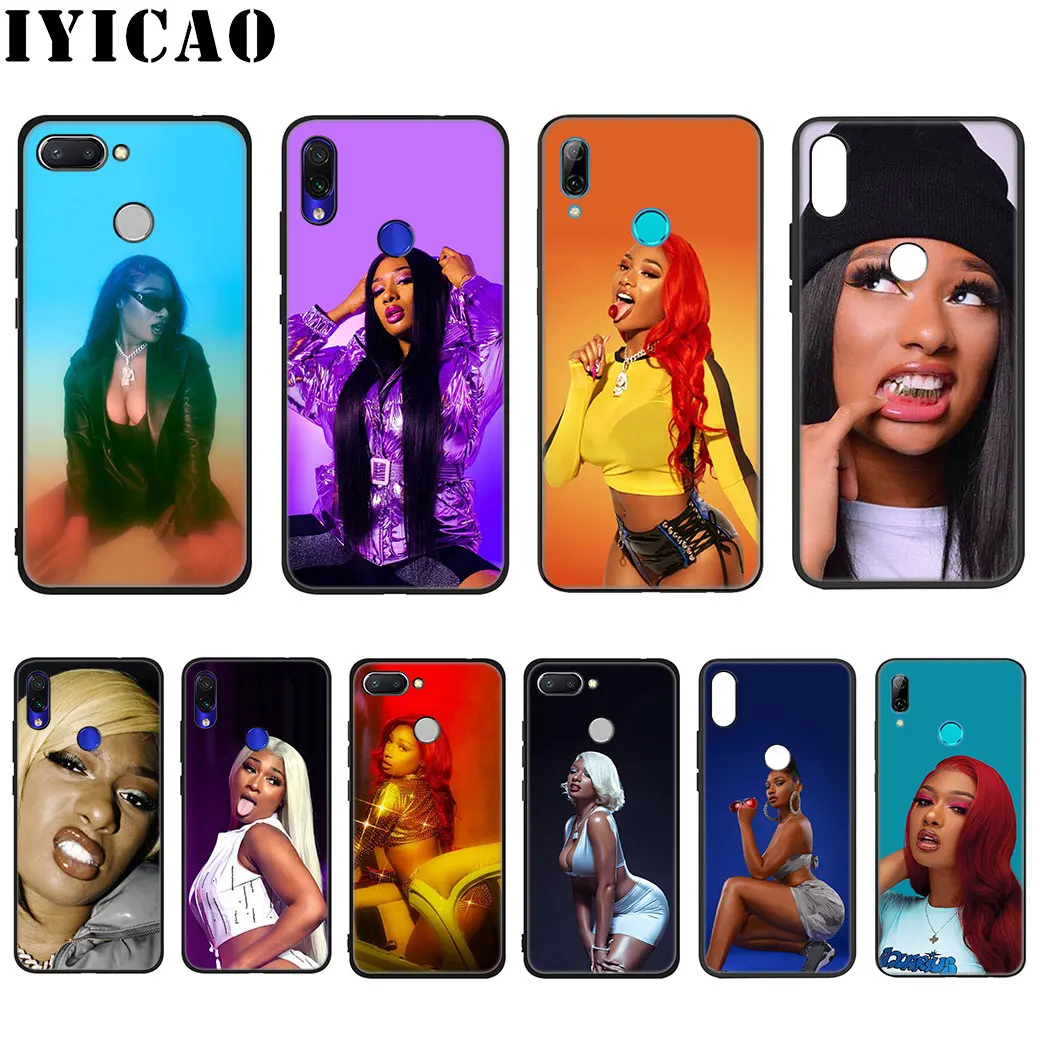 IYICAO Megan thee stallion Rapper Soft Silicone Case for Xiaomi Redmi Note 4X 5 6 7 8 Pro 5A Prime |