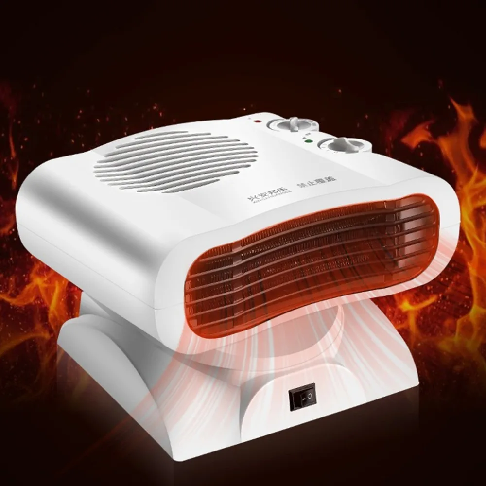

2 In 1 Warmer Cooler Machine Space Heater Electric Ceramic Small Heater Compact Indoor Electric Mini Desk Personal Small Heater