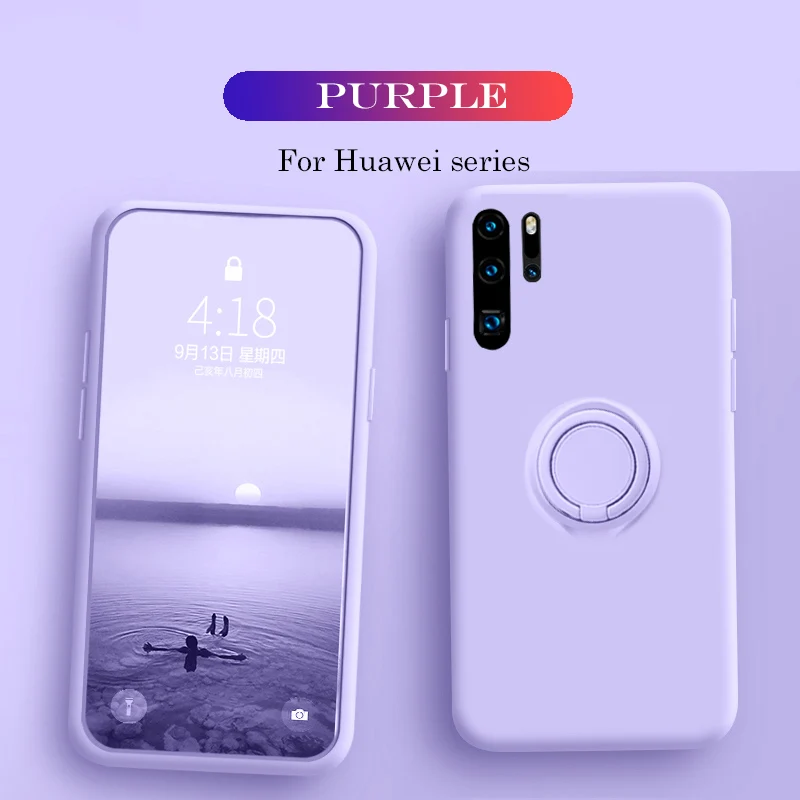 M Жидкий силиконовый чехол для huawei P20 Lite Pro, автомобильный держатель, чехол для huawei P30 Lite Pro mate 30 Pro 20 Pro Honor 20 Pro - Цвет: M
